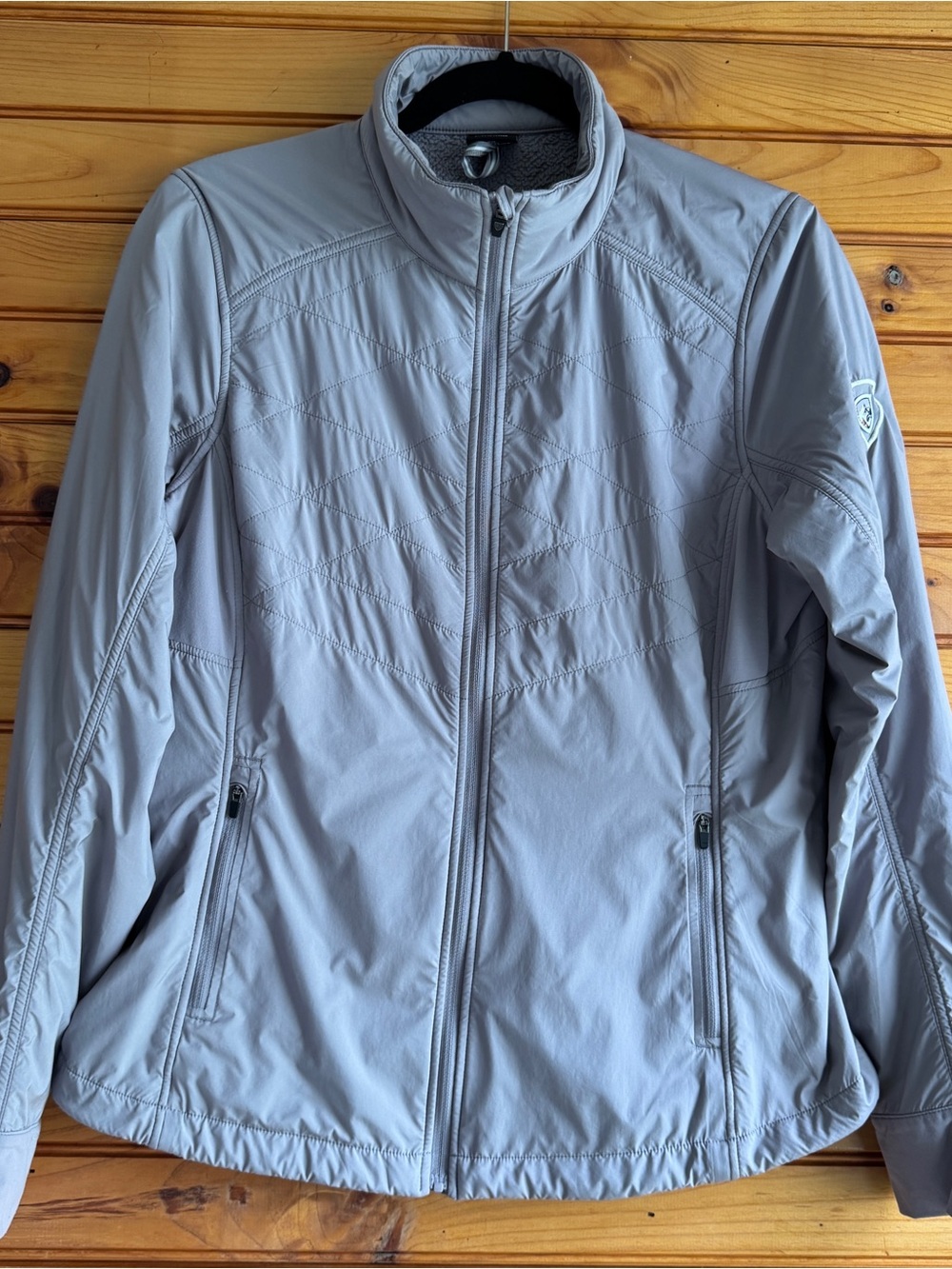Kuhl The One Jacket Gray M Windproof Water Resistant Fleece Lined Coat